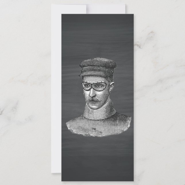 Hombre negro de gafas de Steampunk (Anverso)