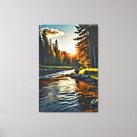 *~* Hombre pescando arte en la corriente natural A