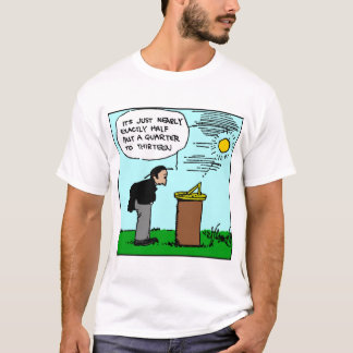 Hombre que lee una camiseta del reloj de sol (arte