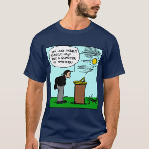 Hombre que lee una camiseta del reloj de sol (arte