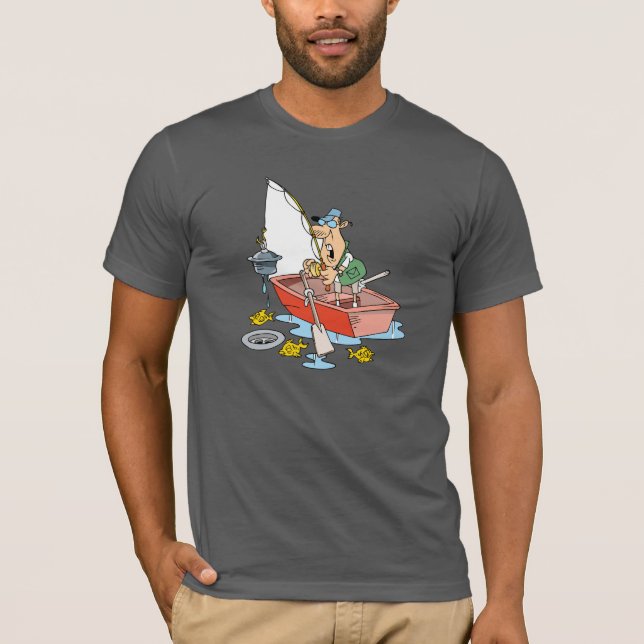 Hombre que pesca la camiseta para hombre (Anverso)