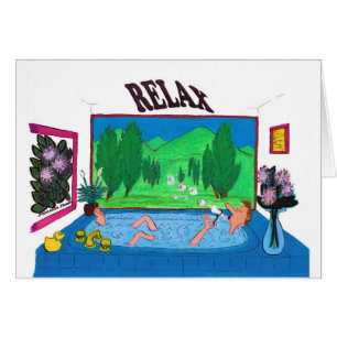 Hombre que se relaja en burbujas que soplan de una