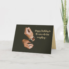 HOMBRE QUE TIENE TODO TIPO DE TARJETA ANIVERSARIA