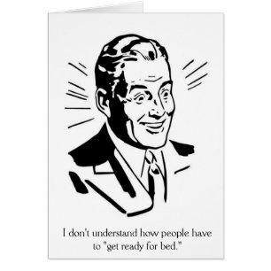 Hombre retro - Siempre listo para la cama,