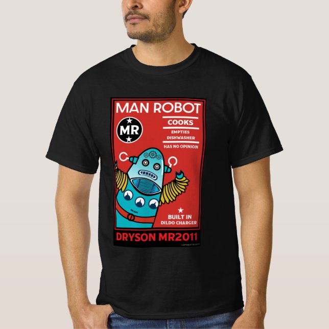 Hombre Robot La Camiseta Perfecta Para Hombre (Anverso)