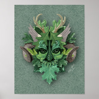 Hombre verde - Impresión o Poster