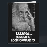 HOMBRE VIEJO envejeciendo FUNNY BIRTHDAY Tarjeta d<br><div class="desc">ANTIGUA EDAD...  MUCHO POR QUÉ ESPERAR...  TARJETA DE CUMPLEAÑOS DIVERTIDA</div>