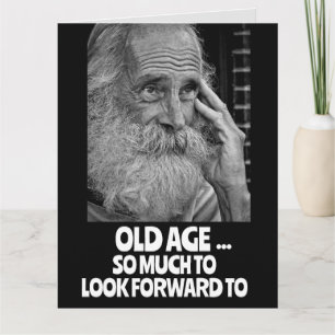 HOMBRE VIEJO envejeciendo FUNNY BIRTHDAY Tarjeta d