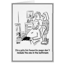 Hombre viendo telenovelas de televisión.