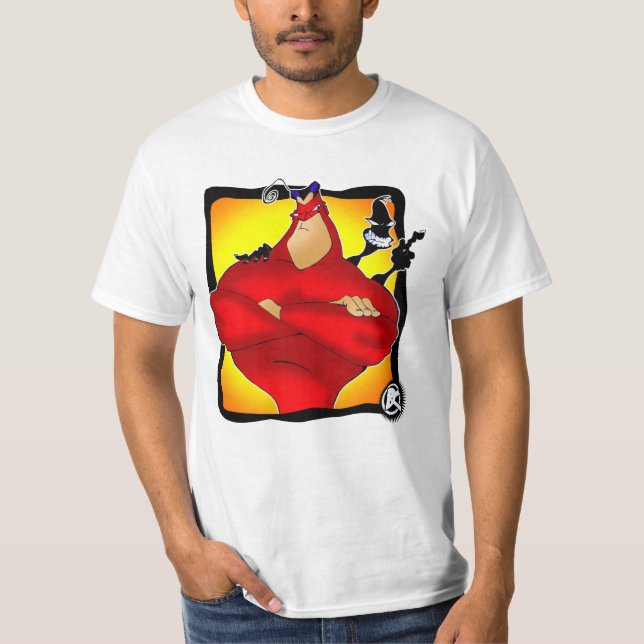 Hombre y camiseta espectaculares de Stickman (Anverso)