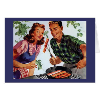 Hombre y mujer retro