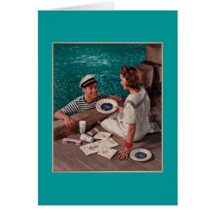 Hombre y mujer retro