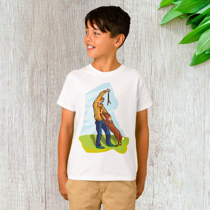 Hombre Y Su Camiseta De Perro