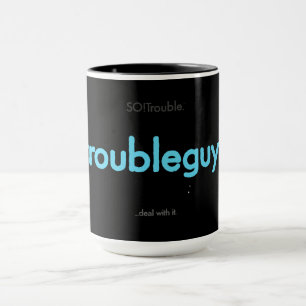 ¡hombreproblemático! - taza azul eléctrico
