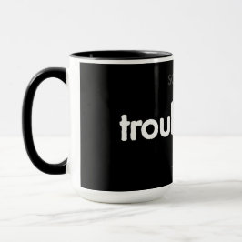 ¡hombreproblemático! - taza clásica de blanco sobr