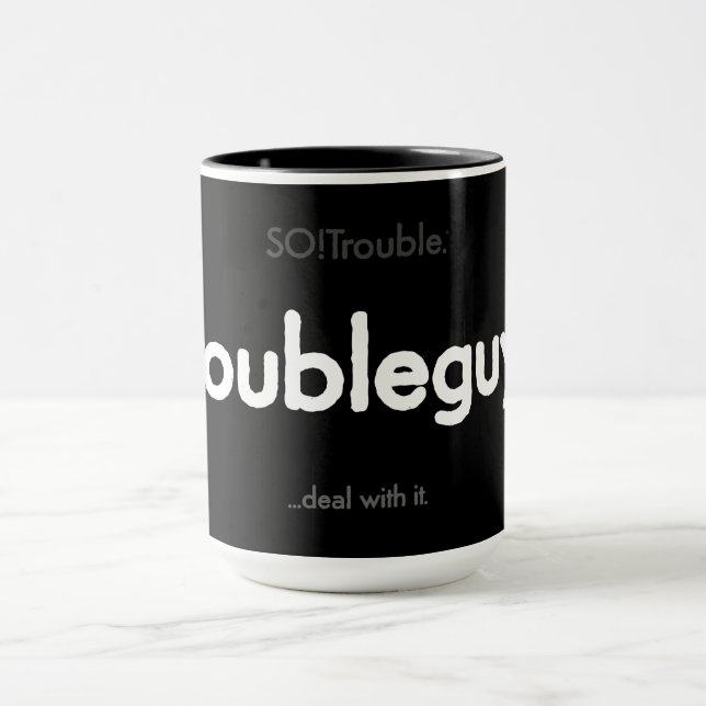 ¡hombreproblemático! - taza clásica de blanco sobr (Centro)