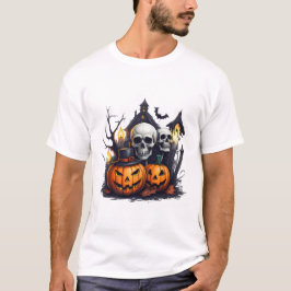 Hombres Básicos De Haloween Camiseta