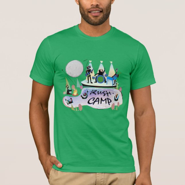 Hombres Bella Canvas Camiseta Básica Vivid Kelly G (Anverso)