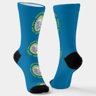 Hombres calcetines con bandera de Dakota del Sur