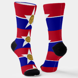 Hombres calcetines con bandera de Dallas, EE.UU.