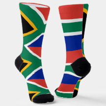 Hombres calcetines con bandera de Sudáfrica