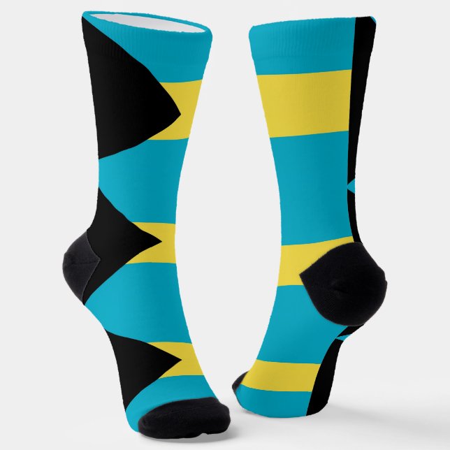 Hombres calcetines de tripulación con bandera de B (Angular)