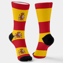 Hombres calcetines de tripulación con bandera de E
