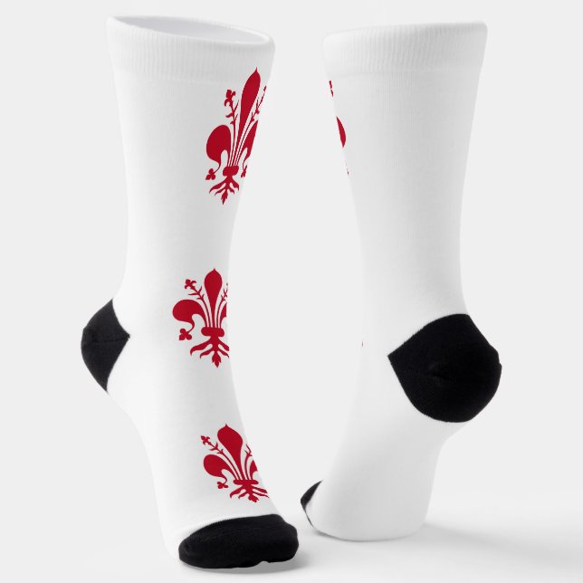 Hombres calcetines de tripulación con bandera de F (Angular)