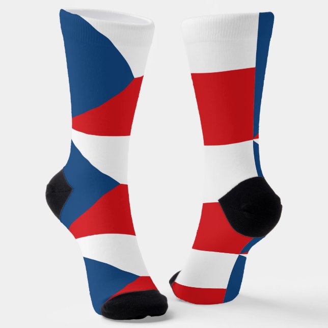 Hombres calcetines de tripulación con bandera de l (Angular)