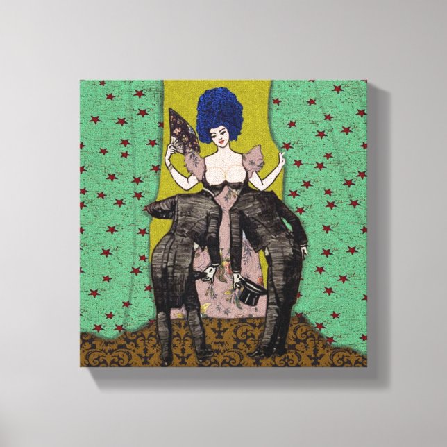 Hombres calvos ~ 10x10.75 Lienzo envuelto (Anverso)