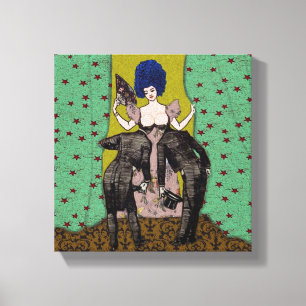 Hombres calvos ~ 10x10.75 Lienzo envuelto grueso