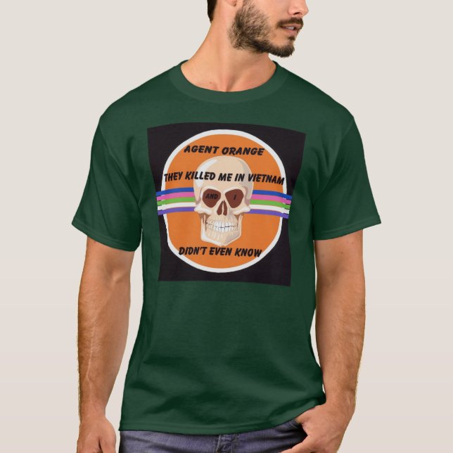 Hombres, camiseta de la protesta de Agent Orange (Anverso)