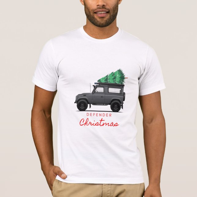 Hombres camisetas de Navidades defensores (Anverso)