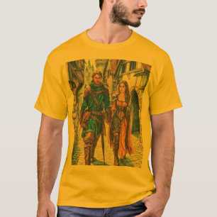 Hombres camisetas de T que tratan de vender lo mej