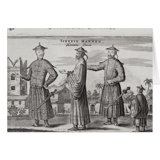 Hombres chinos, una descripción general de una (Anverso (Horizontal))