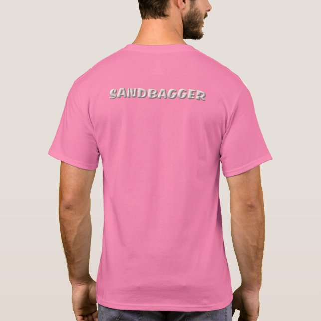 Hombres con camiseta rosa de Sandbagger espalda (Reverso)