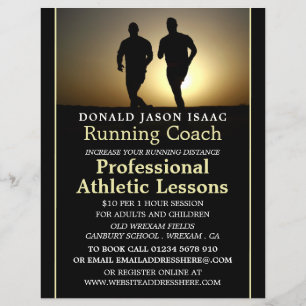 Hombres corriendo, viajero de publicidad de clases