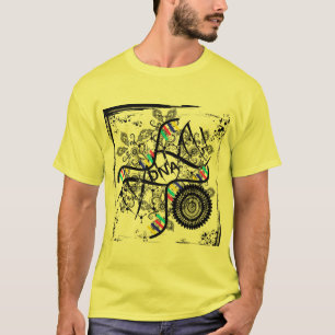 Hombres de camiseta amarillo Hélice de ADN con est