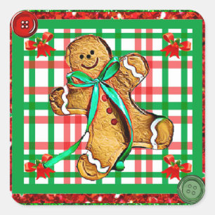 Hombres de Gingerbread Parche Navidades Pegatinas 
