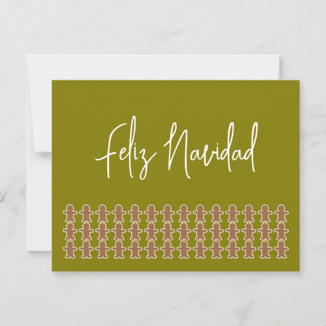 Hombres de jengibre en Feliz Navidad (Anverso)