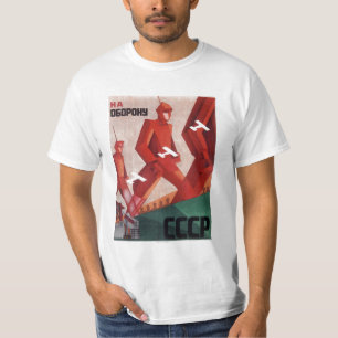 Hombres de la camiseta de la propaganda de CCCP