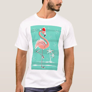 Hombres de la camiseta de la raya del flamenco del