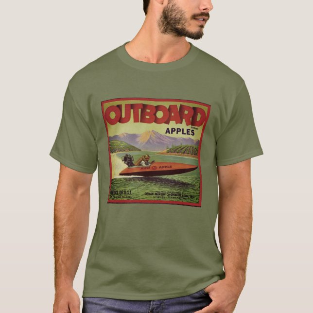 HOMBRES DE LA CAMISETA DE WQ: Manzanas externas - (Anverso)