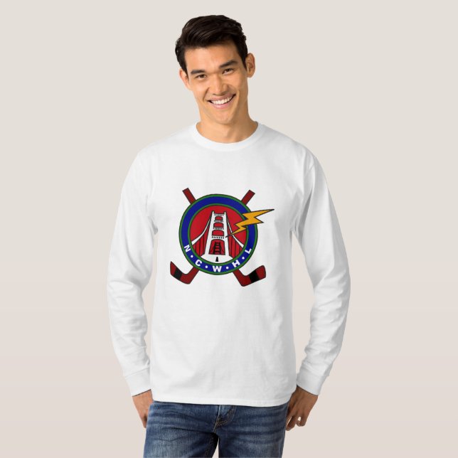 Hombres de manga larga de la camiseta clásica del (Anverso completo)