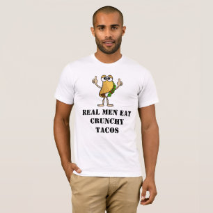 Hombres de verdad comen camiseta de Crunchy Tacos