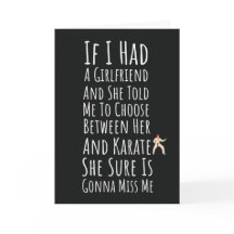 Hombres Divertidos de Karate Tarjetas Artes Marcia