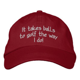 Hombres divertidos, gorra de encargo del golf
