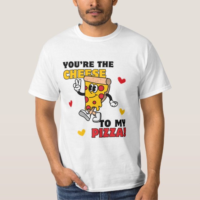 Hombres, eres el queso para la camiseta de mi pizz (Anverso)