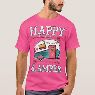 Hombres felices del Camping Camiseta Camiseta Cami