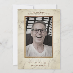 Hombres funerales amaron a un padre esposo falleci